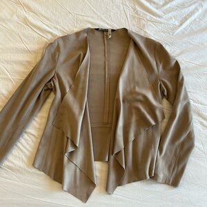 Zara drapey taupe jacket